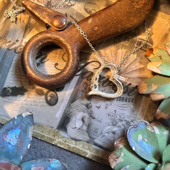 Sterling Silver 925 Diamond Crystal CZ Layering Sparkly Gift Double 2 Necklaces - Picture 11 of 13